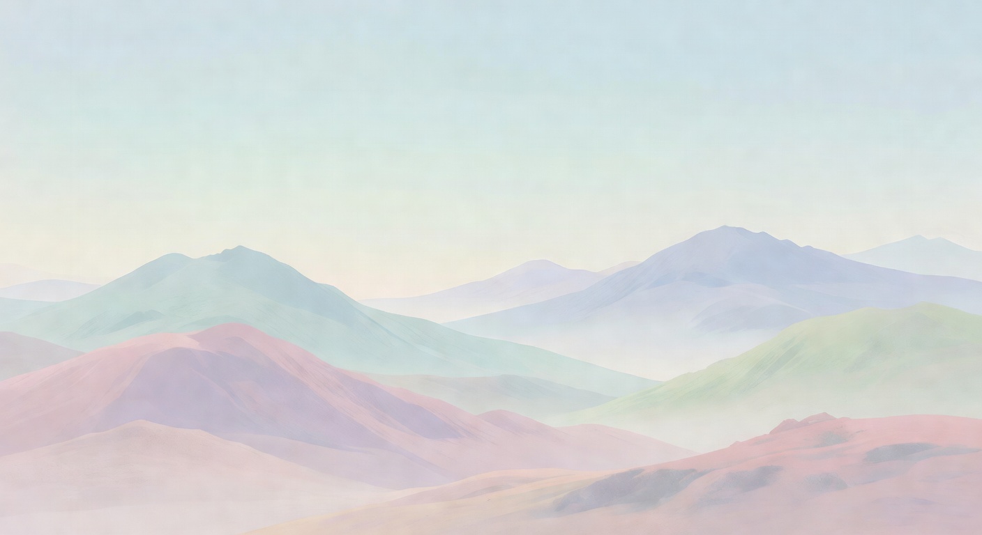 ミニマルな山の風景